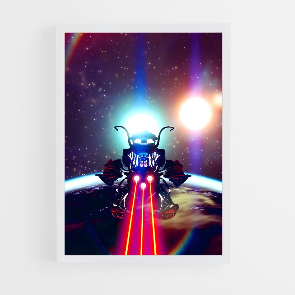 Poster Vaisseau Stellaire – affiche No man sky (vue 3)